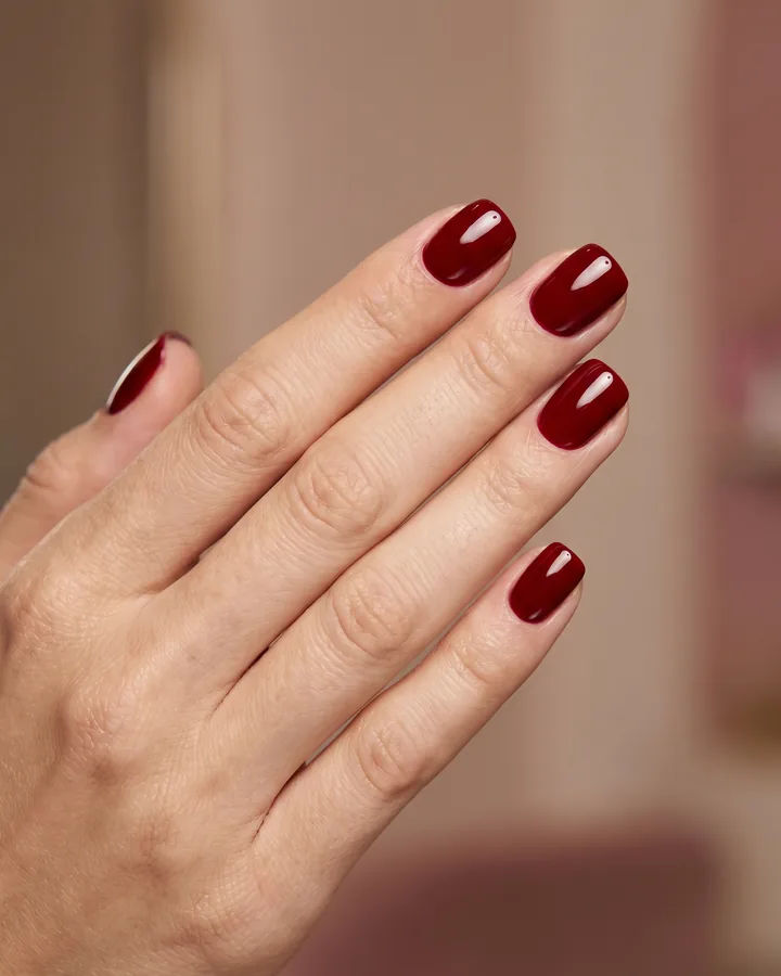 Маникюр с гел лак в червено – Bijue Beauty София